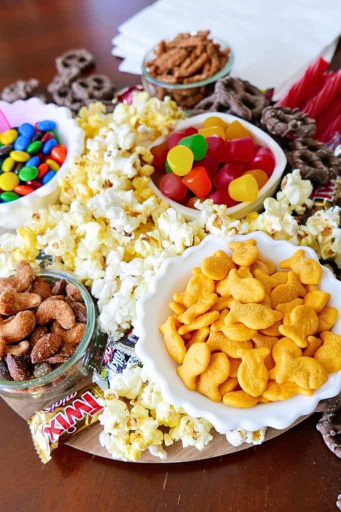 movie night charcuterie board