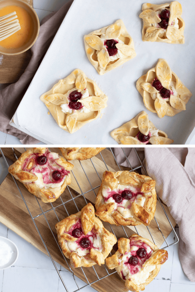 egg wash and bake danish pastries