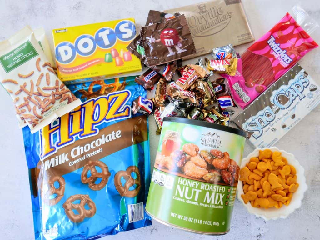 Ingredients for Candy Charcuterie board