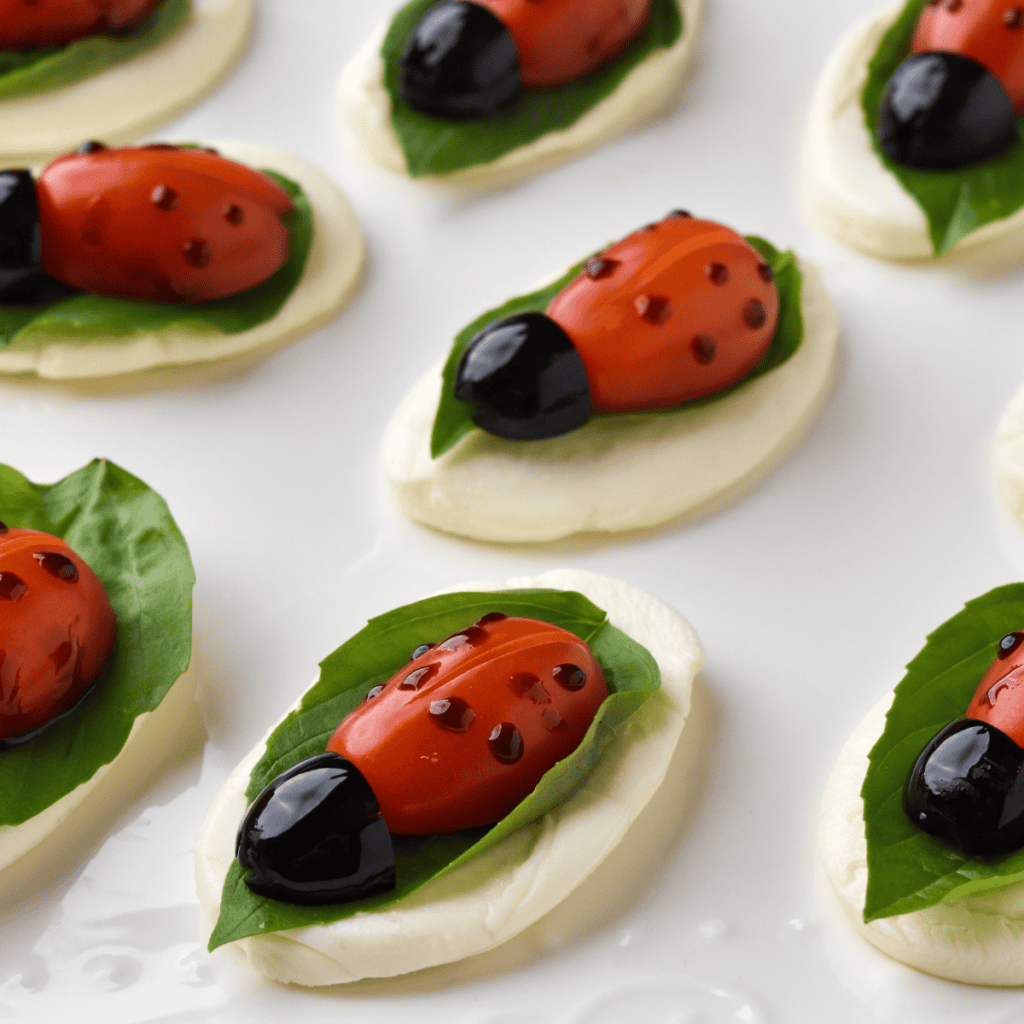 cute ladybug appetizer