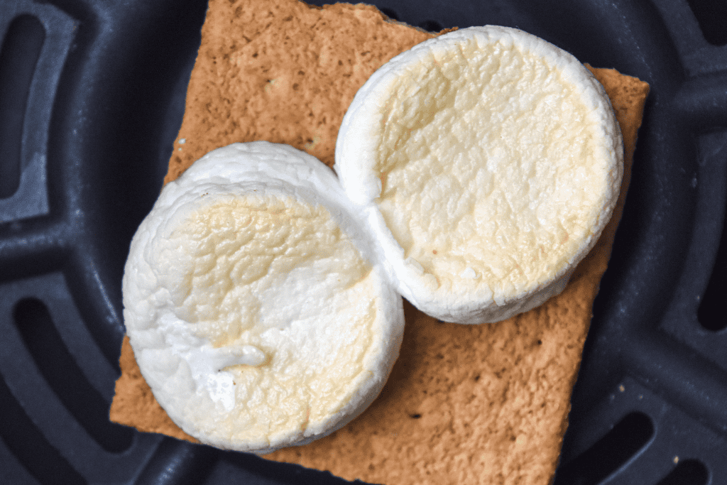 marshmallows cooking in air fryer