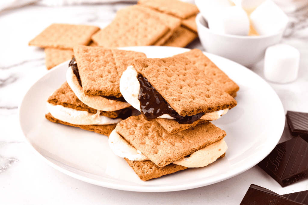 smores on a plate