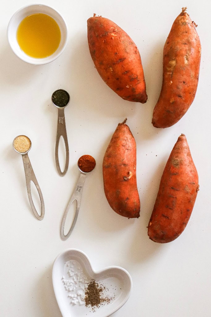 Air Fryer Sweet Potato Fries ingredients