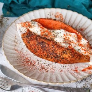 Air Fryer Sweet Potato Jackets