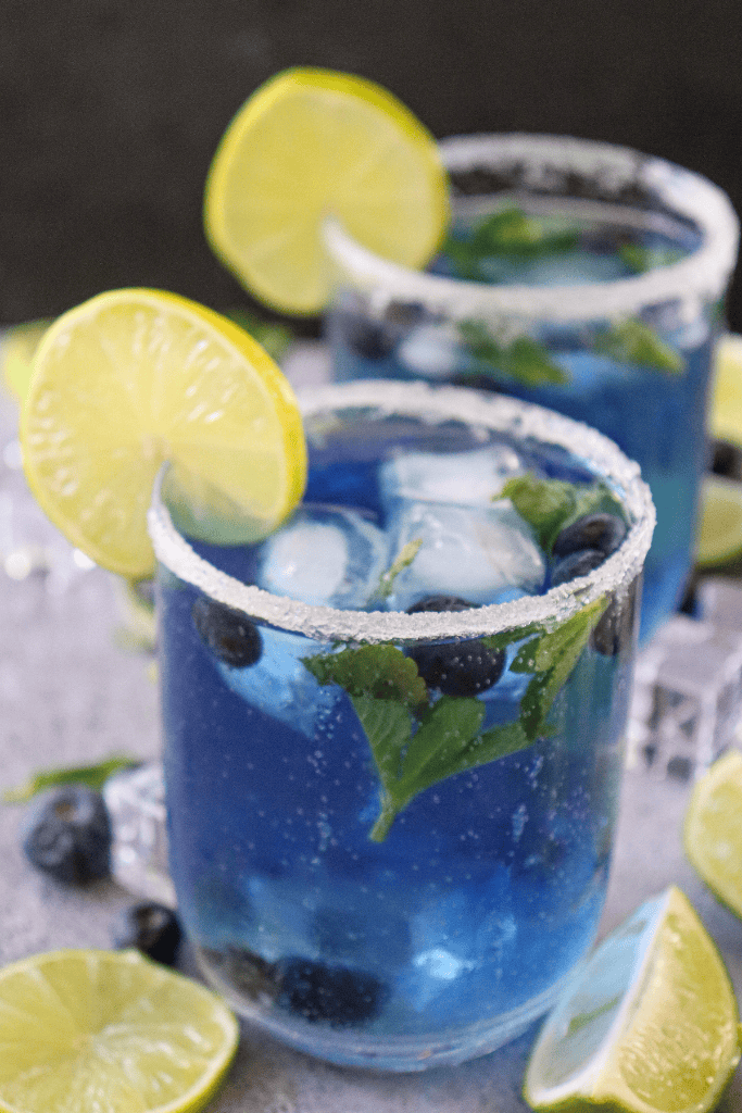 blueberry mojito mocktail