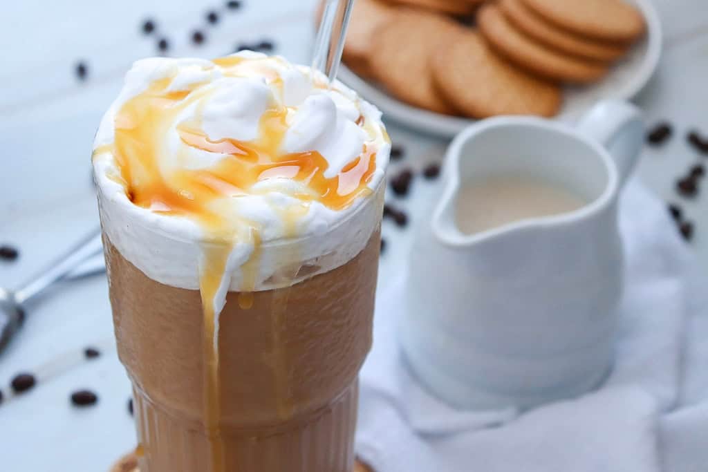 Caramel iced coffee