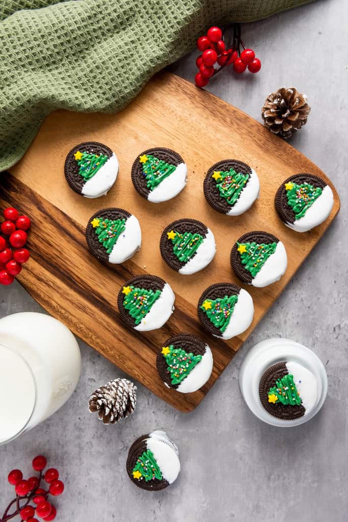 christmas tree oreos
