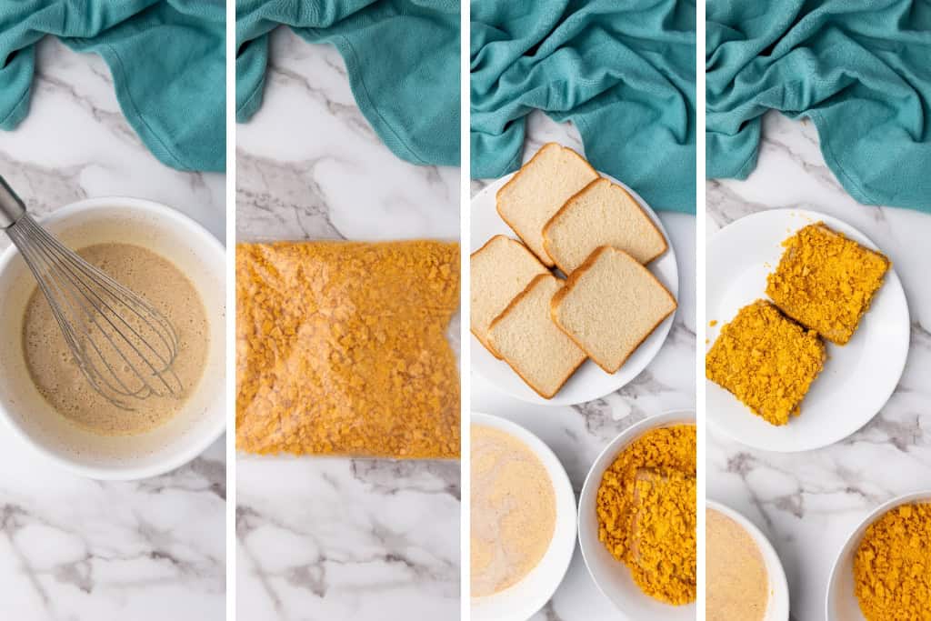 Steps on how to make Crunchy French Toast