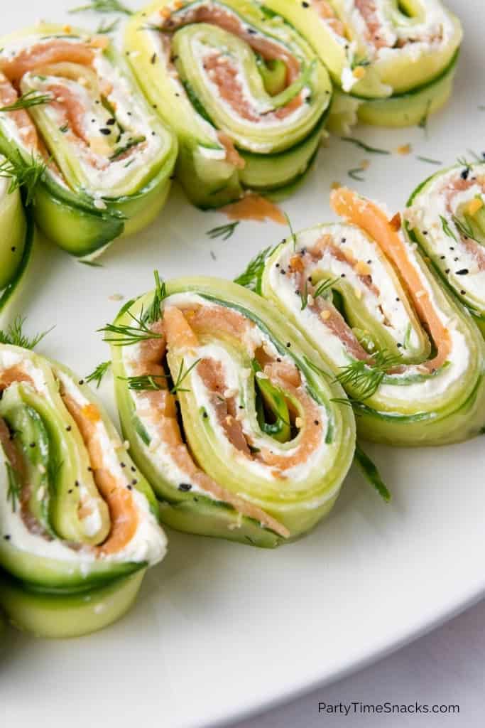 Cucumber Rolls with Smoked Salmon 1