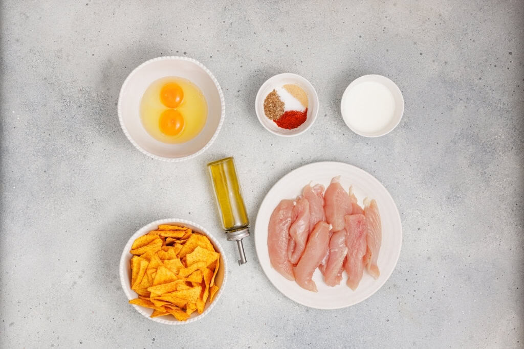 Ingredients for Dorito Chicken Tenders