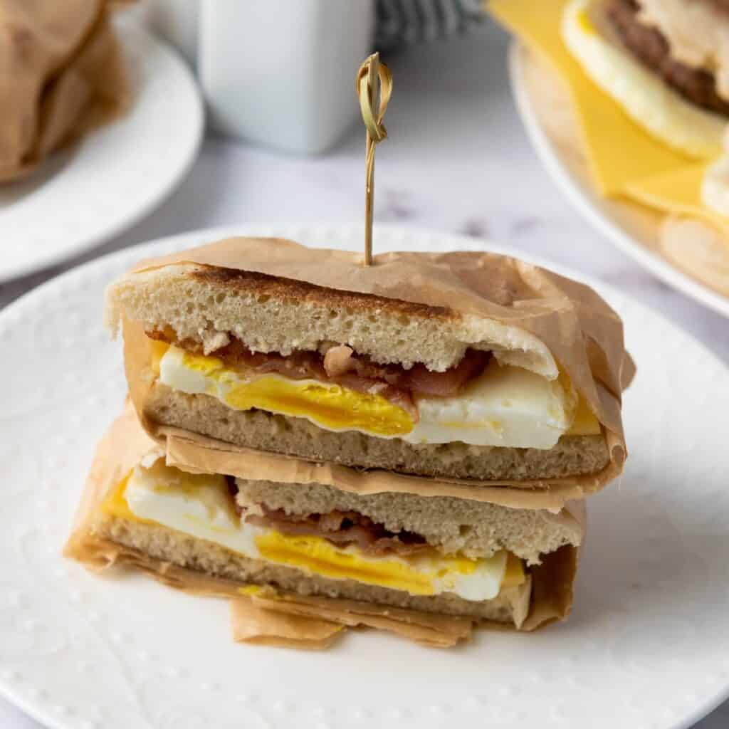 Freezer Friendly Breakfast Sandwich