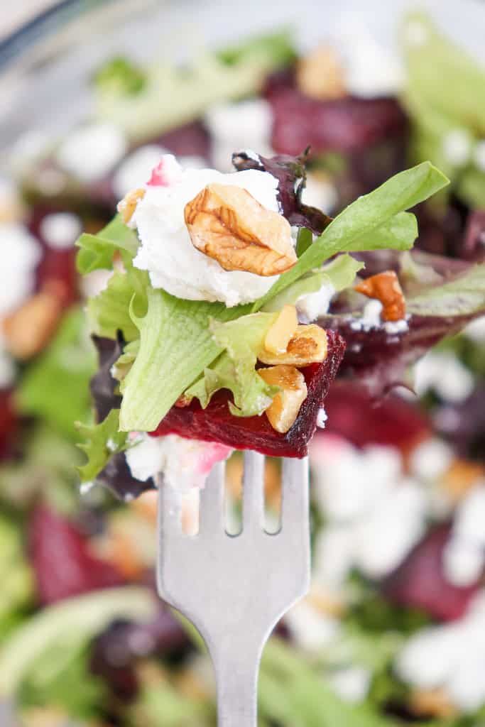 Grilled Beetroot Goat Cheese Salad