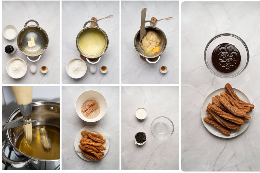Steps in making Homemade Churros Recipe