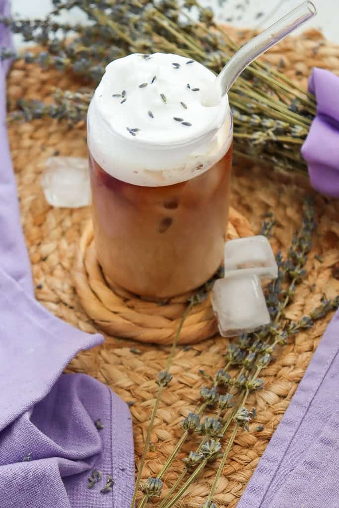 lavender iced coffee