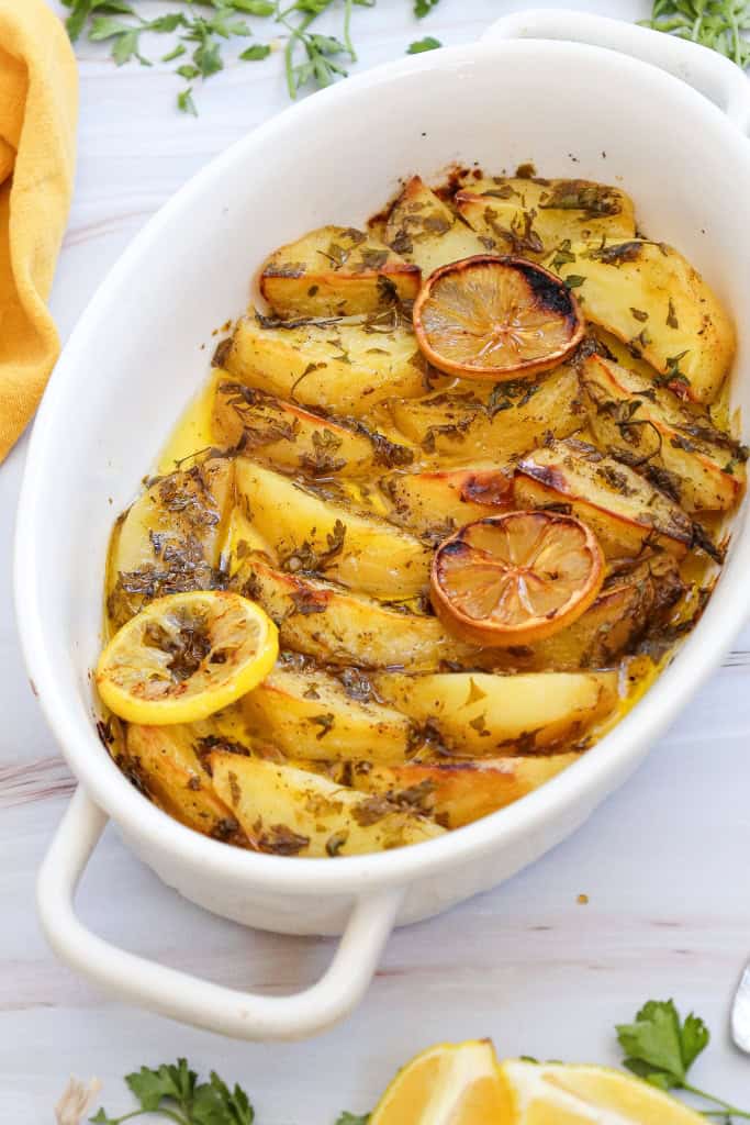 Lemon Greek Potatoes