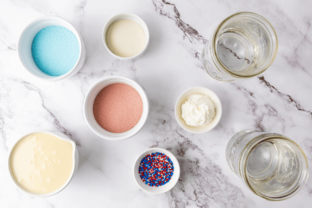 Patriotic Jello Shots ingredients