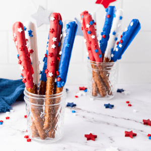 Patriotic Pretzel Rods