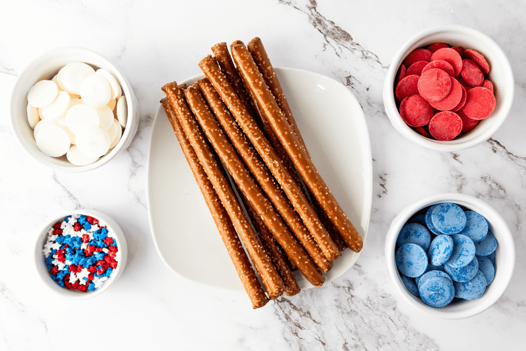 Patriotic Pretzel Rods ingredients