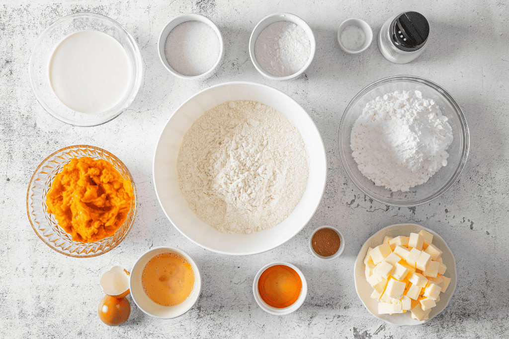 Pumpkin Spiced Scones ingredients