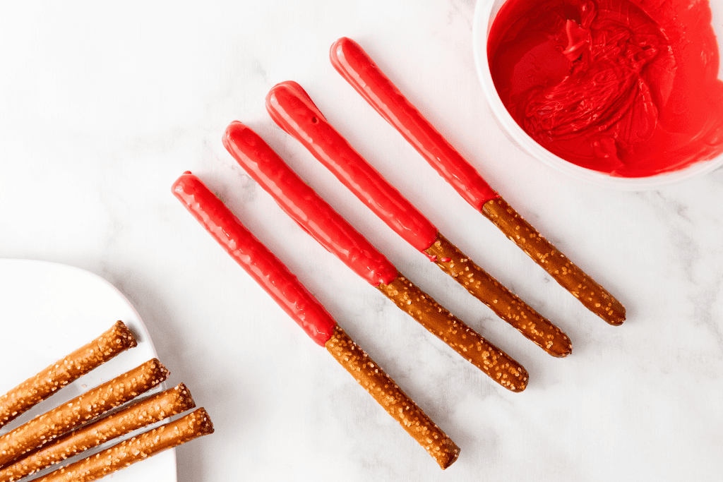 Red Pretzel Rods