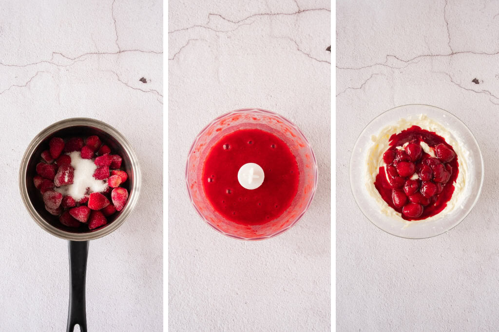 Steps on how to make Strawberry Mascarpone Mousse