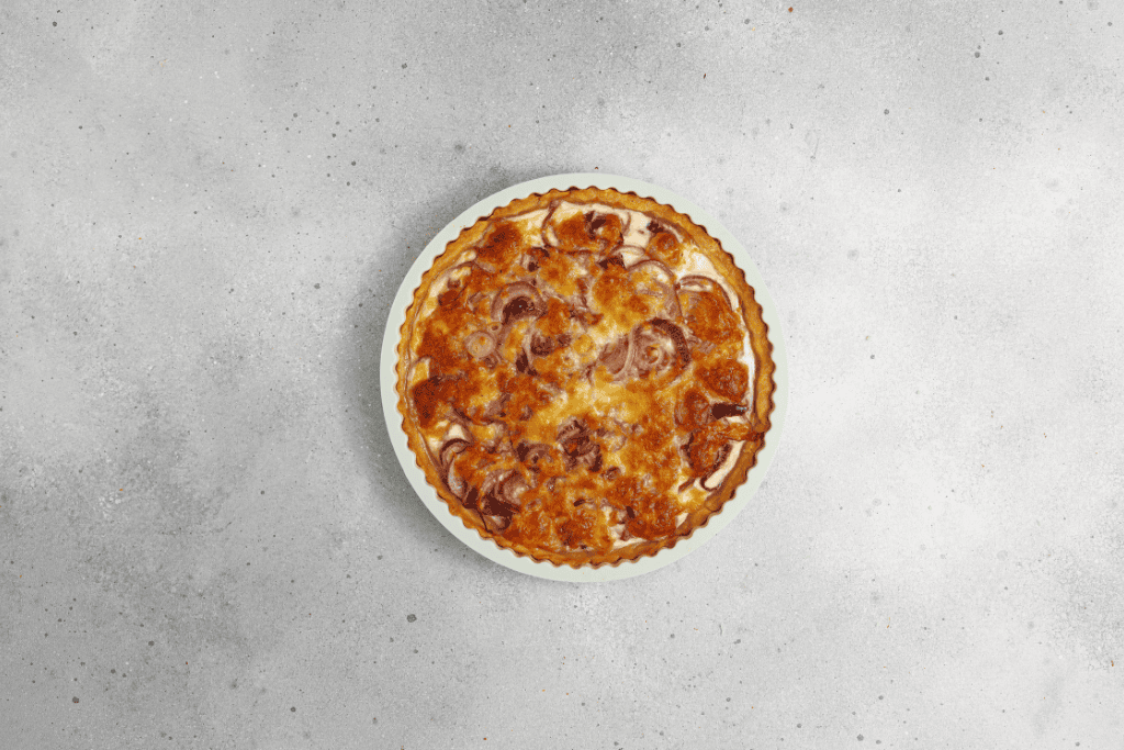 baked caramelized onion tart
