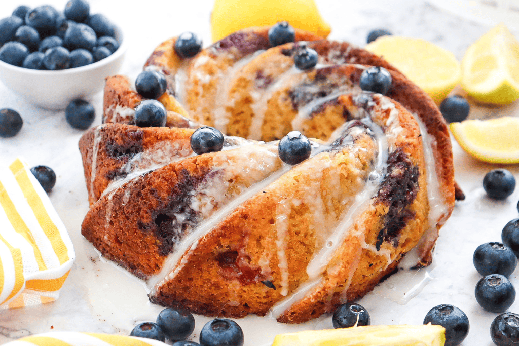 lemon blueberry bundt cake