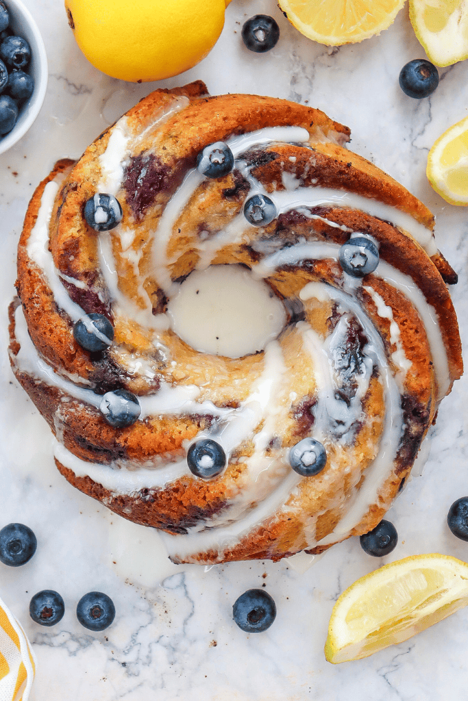 lemon blueberry bundt cake