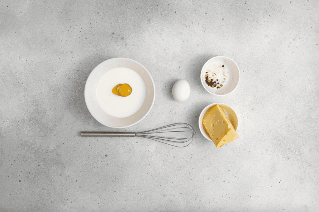 mixing of the filling ingredients