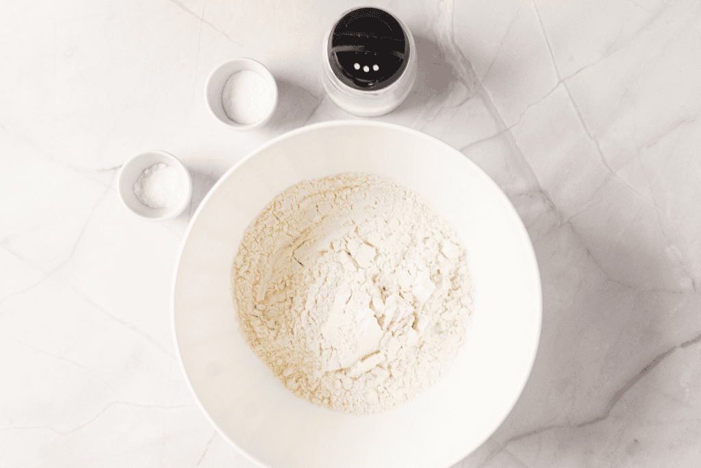 mixing up the dry ingredients