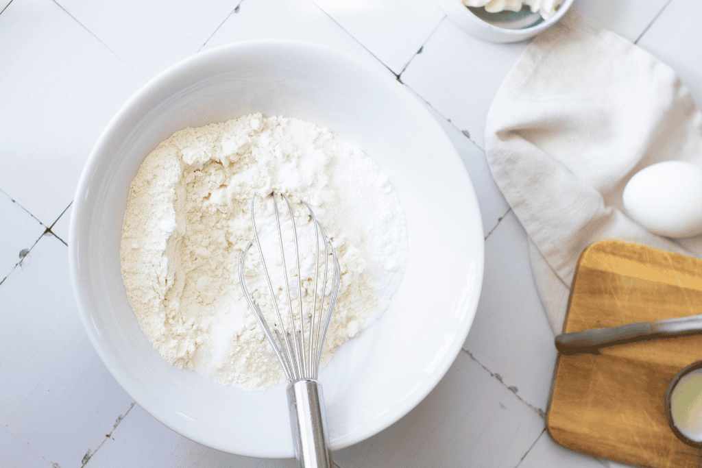 mixing up the dry ingredients