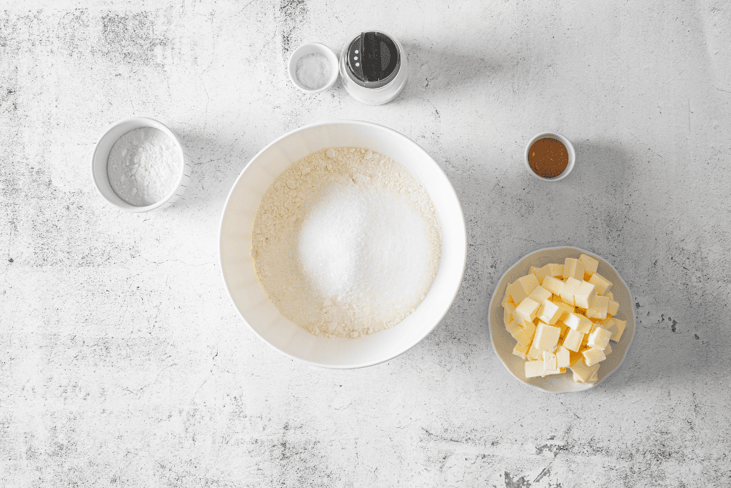 mixing up the dry ingredients