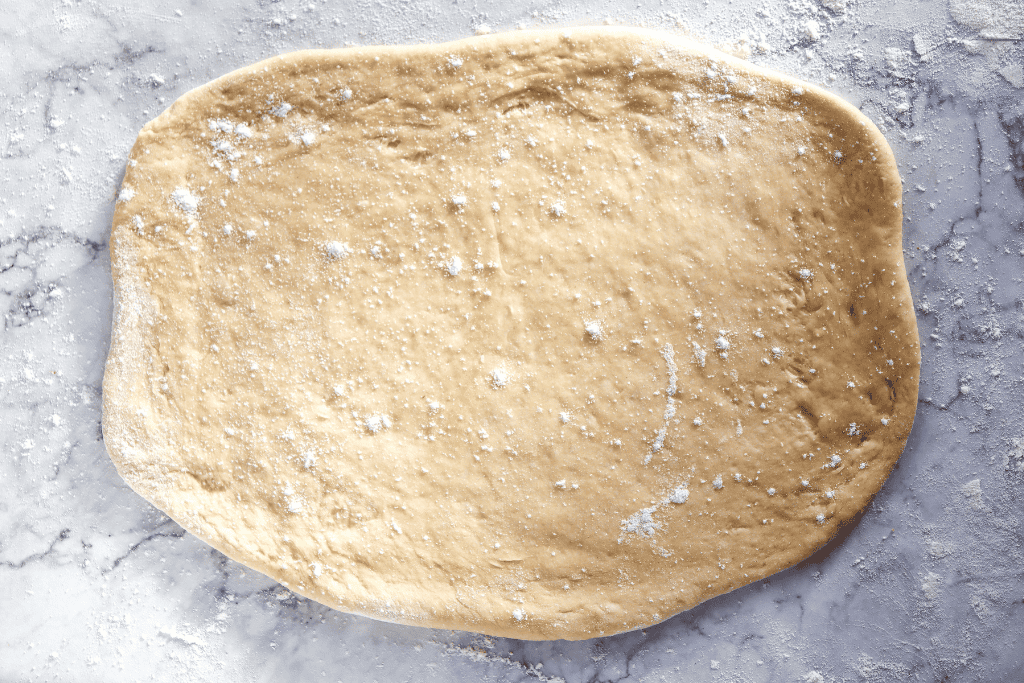 rolling out the dough