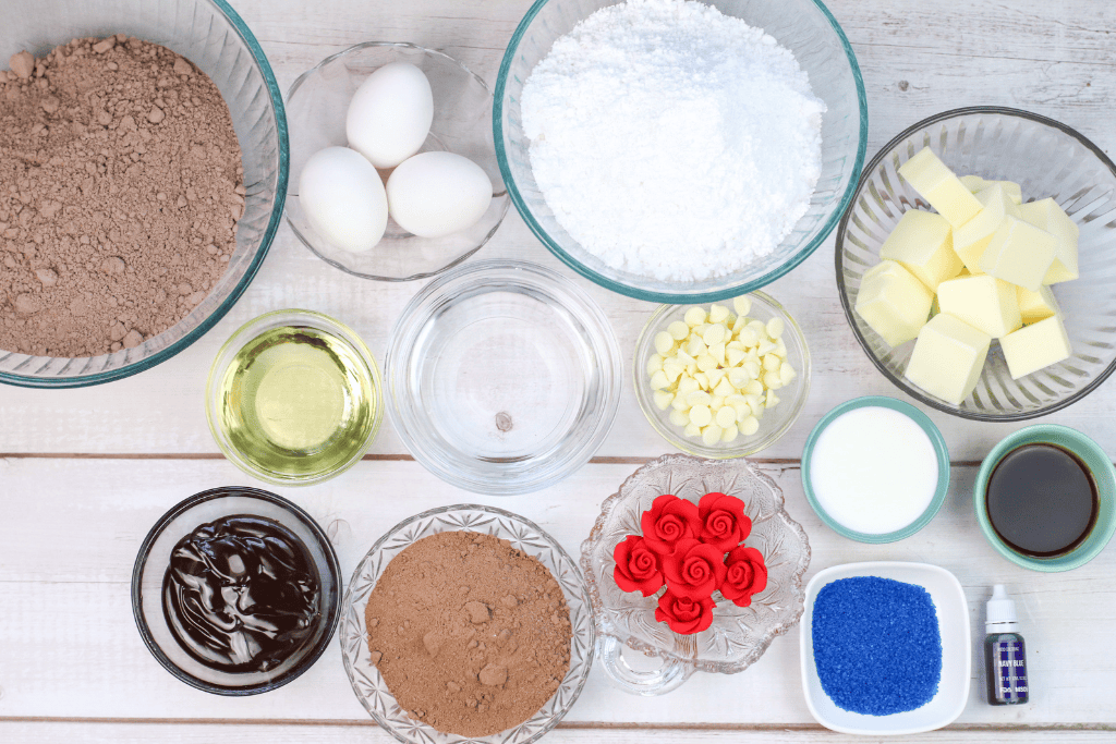 Beauty and The Beast Cupcakes ingredients