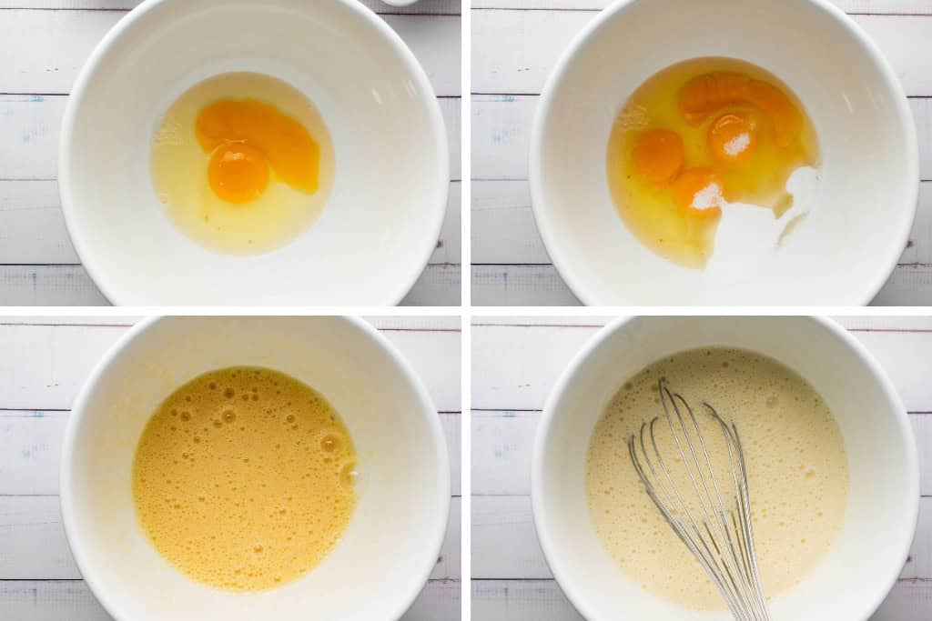 Steps in making Easy Creme Brulee