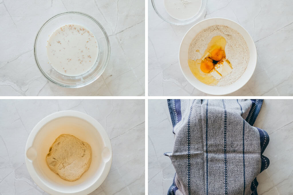 Steps in making Maple Glazed Donuts