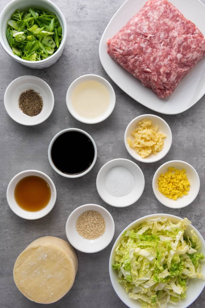 Pan Fried Pork Dumplings ingredients