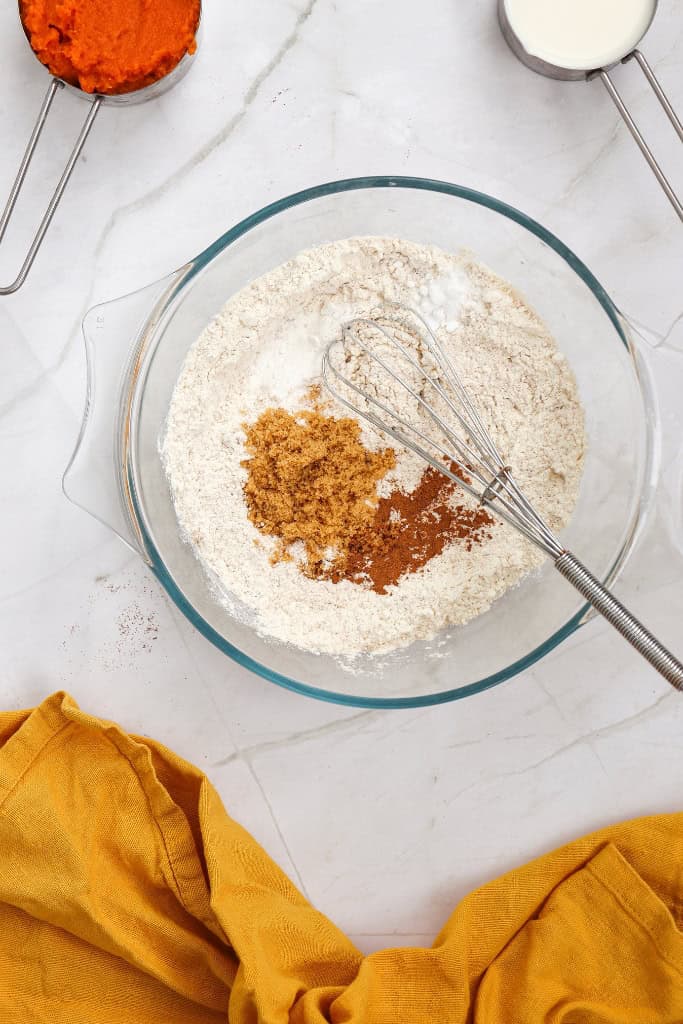 Pumpkin Pancakes mix dry ingredients