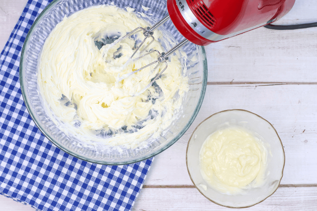 melting the white chocolate