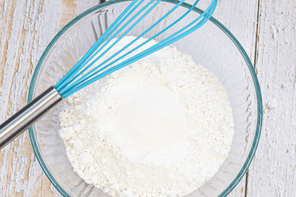 mixing up the cake mix and lemon pudding mix