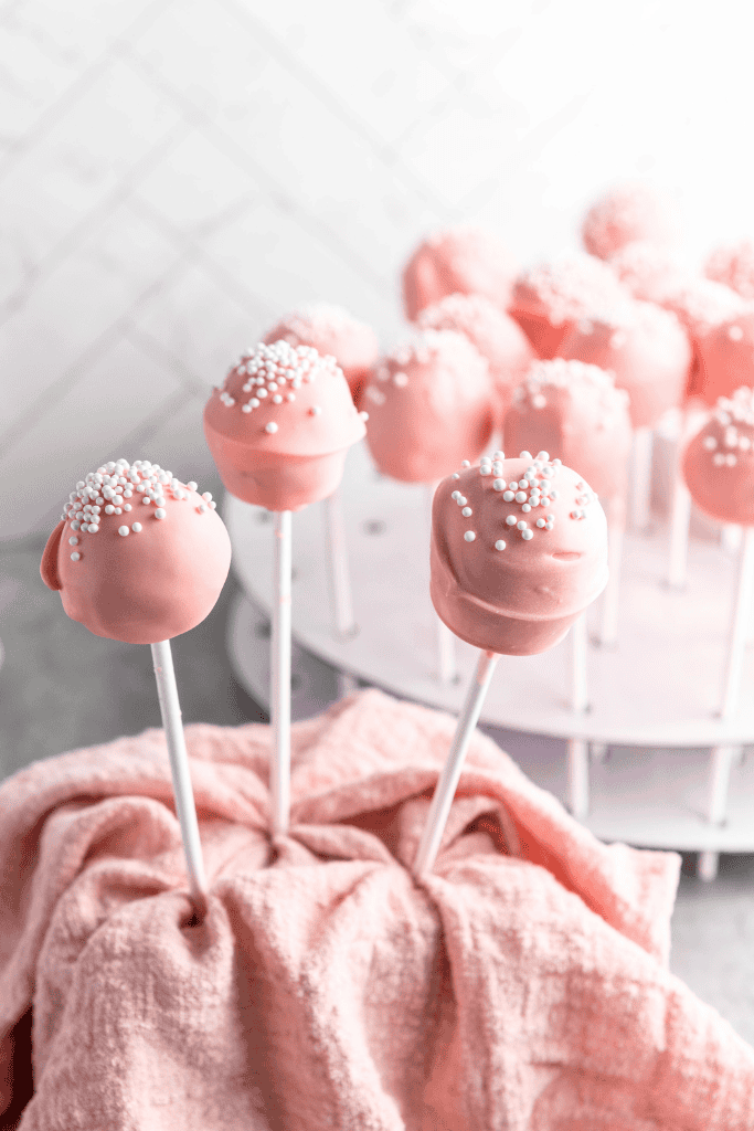 pink cake pops