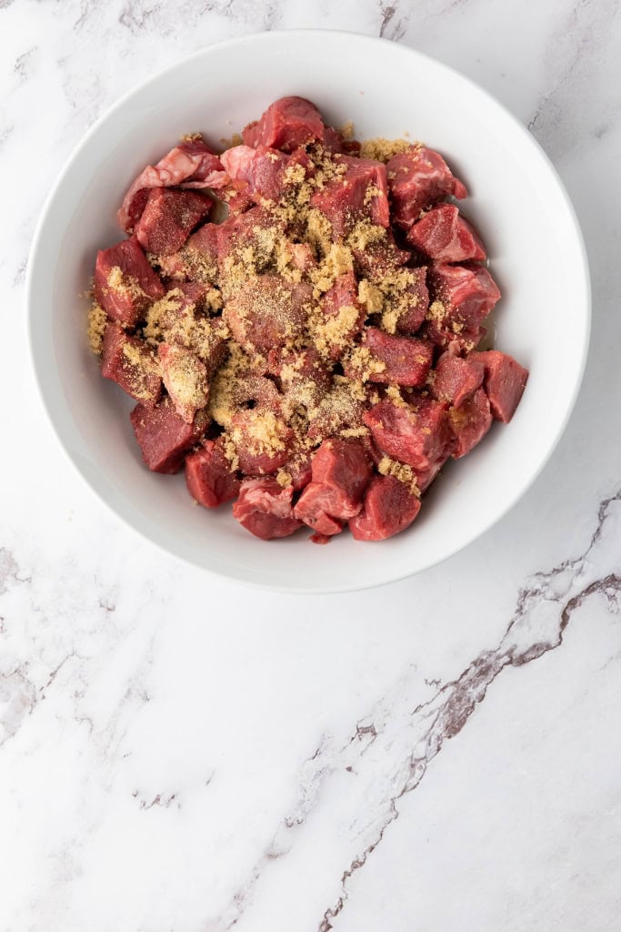Steak Bites with marinade