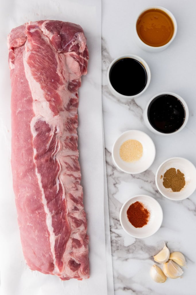 Slow Cooker Honey Soy Spare Ribs ingredients