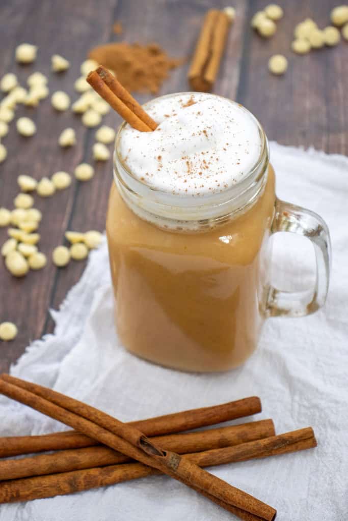 white chocolate pumpkin drink