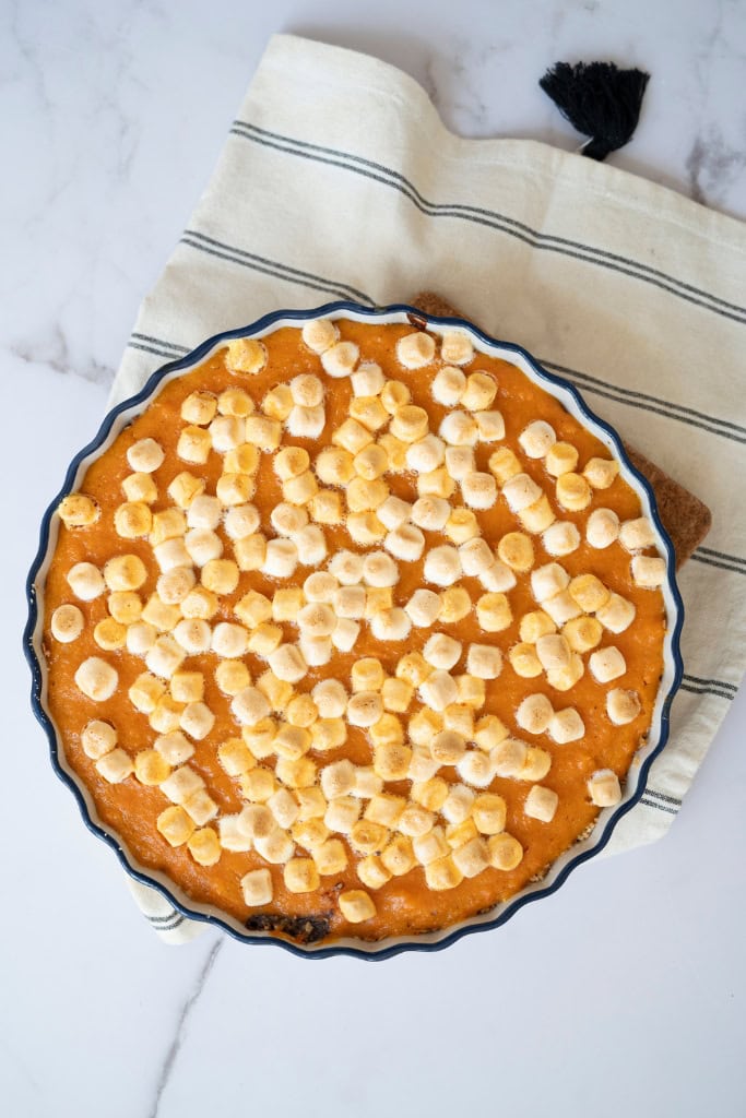 freshly baked sweet potato pie