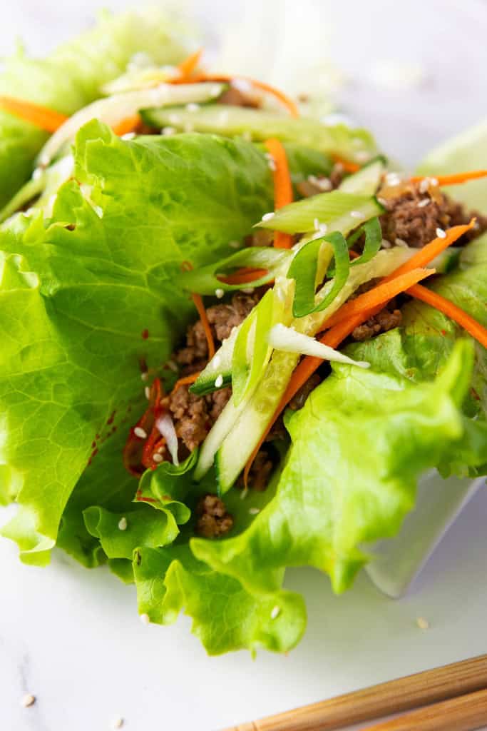 Korean Beef Lettuce Wraps
