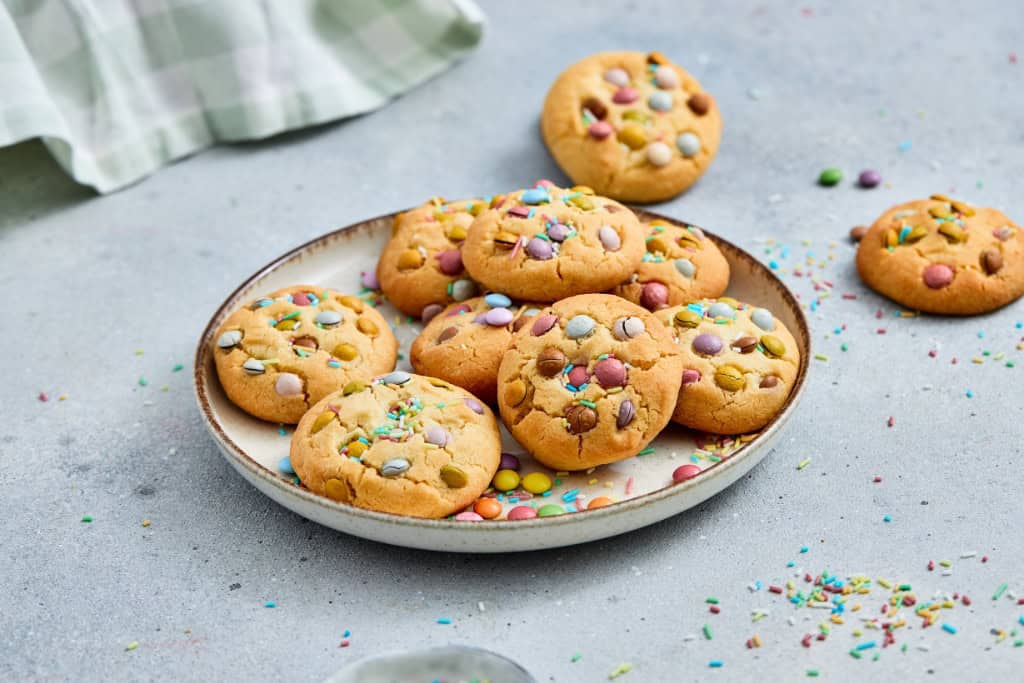 Plate of Easy Easter Cookies