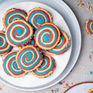 Patriotic Pinwheel Cookies