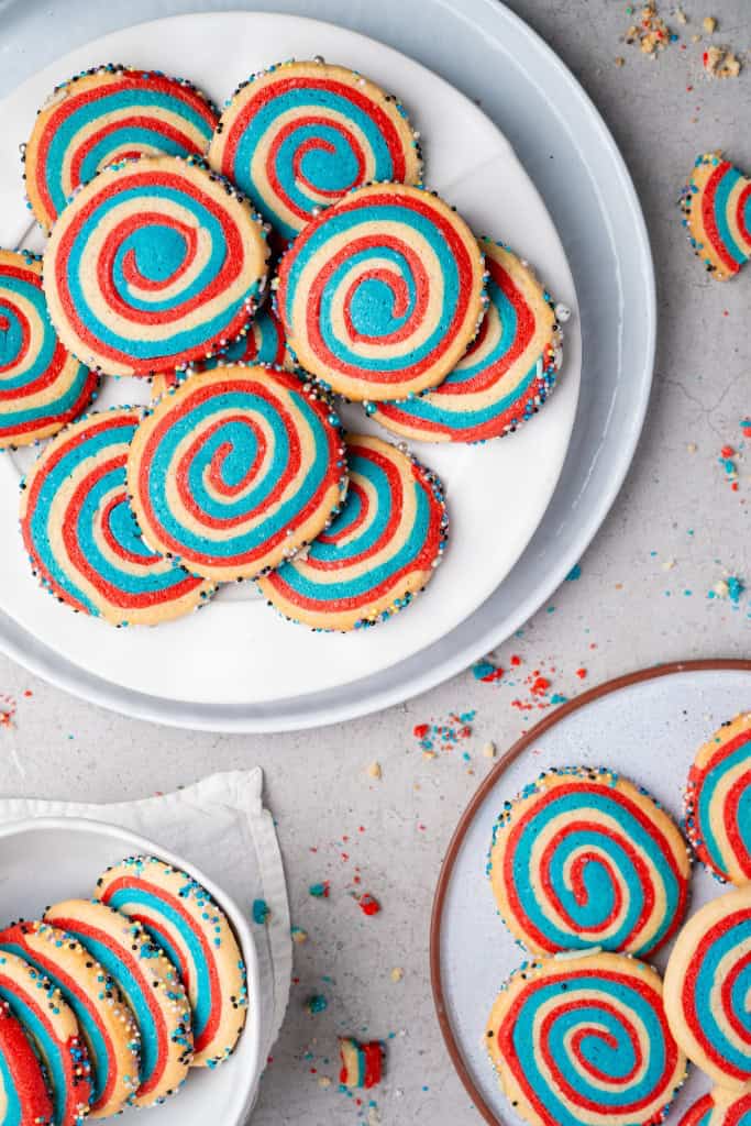 Patriotic Pinwheel Cookies