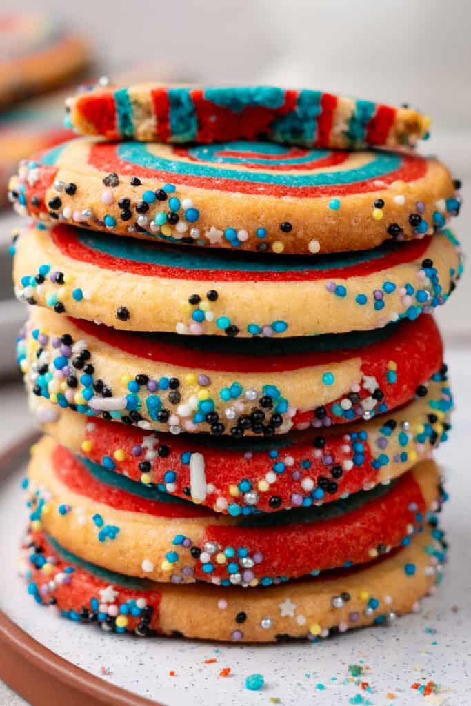 Patriotic Pinwheel Cookies